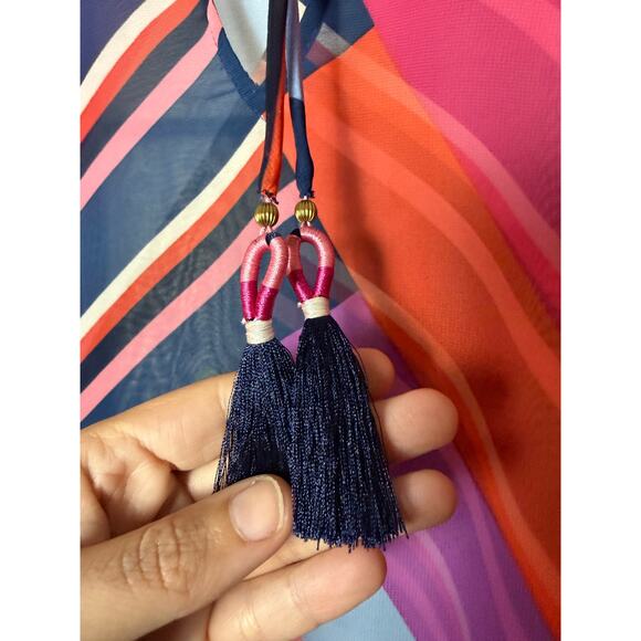 Trina Turk Striped Poncho - Picture 3 of 5